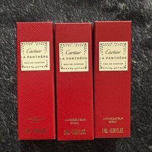 New Cartier 3pcs parfum sample bundle